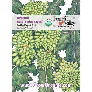  Organic Broccoli Seed Pack, Rapinni Patio, Lawn & Garden