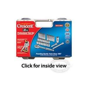 Crescent 30 Piece Professional Mechanics Tool Set CTK30SET Socket and 