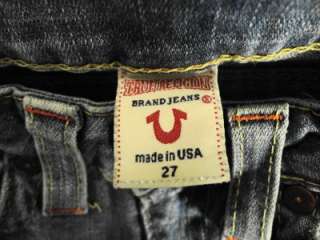  True Religion Joey flare twisted denim jeans size 27 27w 32l  