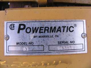 Powermatic 31 Belt & Disc Sander, 6 & 12, Power Tools, Sanding 