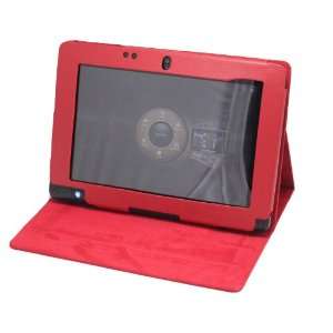   Synthetic Leather Case for Acer ICONIA TAB W500 Series Tablet   Red SZ