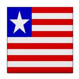  Liberia Flag Tile Trivet 