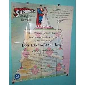 Rare 1996 Superman & Lois Lane Bride and Groom Wedding Day DC Comic 