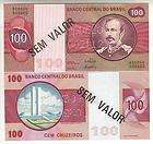 BRAZIL BANKNOTE 100 CRUZEIROS PICK 195s UNC 1970   SPEC