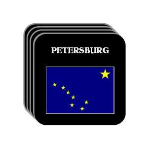  US State Flag   PETERSBURG, Alaska (AK) Set of 4 Mini 