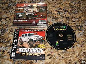 TEST DRIVE OFF ROAD PS1 PS2 PS3 1 2 PS PLAYSTATION MINT 015605750427 