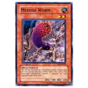   Medusa Worm / Single YuGiOh! Card in Protective Sleeve: Toys & Games