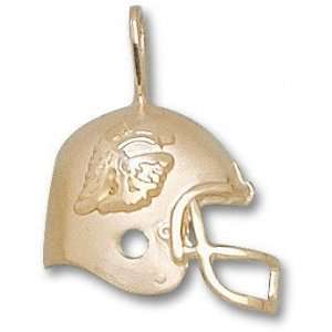   USC Trojans Solid 10K Gold TOMMY Helmet Pendant