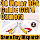 30M DC Plug RCA Power Supply Extender CCTV Camera Cable