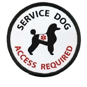  SERVICE DOG Poodle ADA Access Required Medical Alert 2.5 
