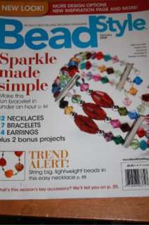 Bead Style Magazine Jan 2008 Sparkle Made Simple Quick  