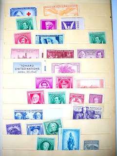   are in perfect condition there are a few sheets of christmas stamps