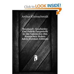   Russischen Hohen Adels (German Edition) Arthur Kleinschmidt Books