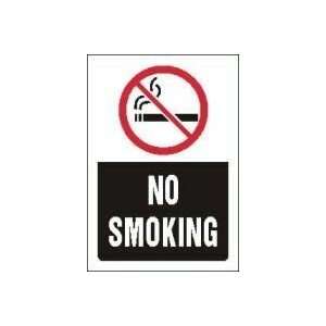  NO SMOKING (W/GRAPHIC) Sign   7 x 5 Plastic: Home 
