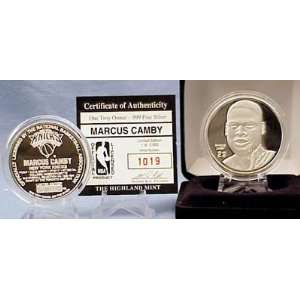  New York Knicks Marcus Camby Silver Medallion: Sports 