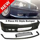BMW E36 3 Series 92 98 M3 OEM Factory Style PP Front Bumper Cover, Lip 