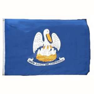  Louisiana Flag 10X15 Foot Nylon Patio, Lawn & Garden