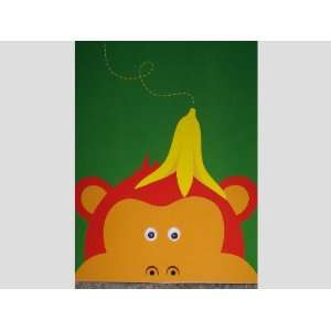  Whimsical Wiggle Eyes Monkey Banana Note Cards w 