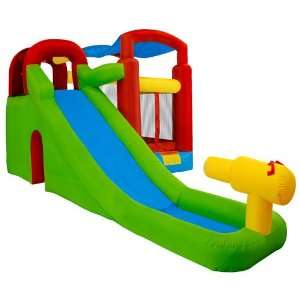   Jump House with Cannon Water Spray Slide Bounce House: Toys & Games