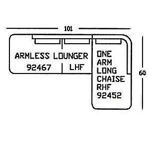   Arrangement (2 pieces) (Price is for Sectional Sofa Arrangement only