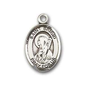   Badge Medal with St. Brigid of Ireland Charm and Godchild Pin Brooch