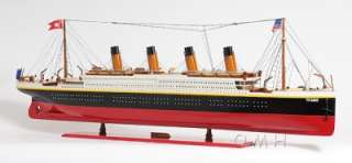 TITANIC SHIP MODEL BOAT WOODEN PAINTED NEW SCALE NOT A KIT  