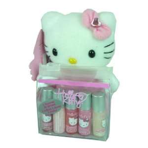  Hello Kitty Cosmetic Bag with Five Lip Gloss / Pink Toys 