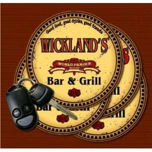  WICKLANDS Family Name Bar & Grill Coasters: Kitchen 