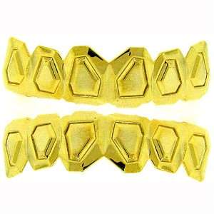   plated Grillz top & bottom set bling bling hip hop grills Jewelry
