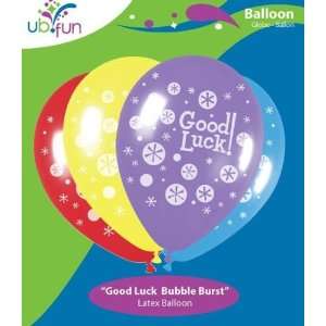  UB FUN A17973 11 GOOD LUCK BUBBLE BURST LATEX BALLOON 