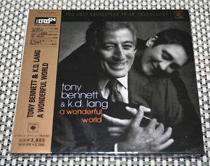 XRCD Tony Bennett & K.D.LANG A WONDERFUL WORLD JAPAN CD  