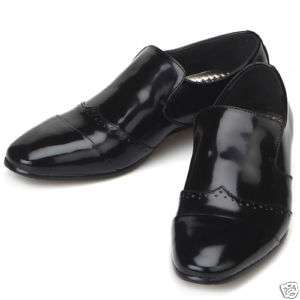 Excellent Ieris Mens Black Leather Dress Loafers Shoes  