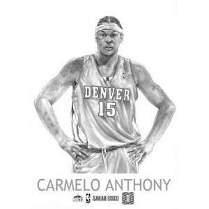  Carmelo Anthony Denver Nuggets 5x7 Unframed Print: Sports 