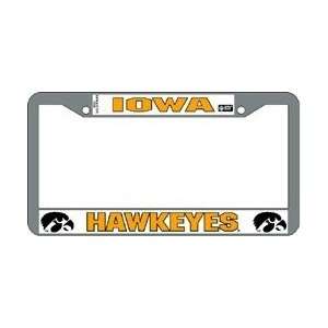  Iowa Hawkeyes Chrome License Plate Frame: Sports 