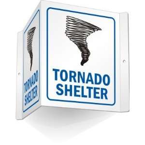  Tornado Shelter (with graphic) Alumm Projecting Sign, 5 