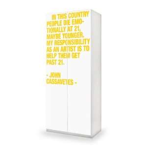  Quote series John Cassavetes Decal for IKEA Pax Wardrobe 