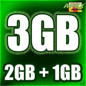 3GB RAM 2GB + 1GB 667DDR2 Memory APPLE MACBOOK PRO IMAC  