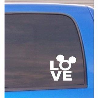 LOVE with Mickey Mouse Ears star wars vinyl lettering decal sticker 