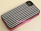 Kate Spade White Striped 3 Parts Rubber Hard Phone Case