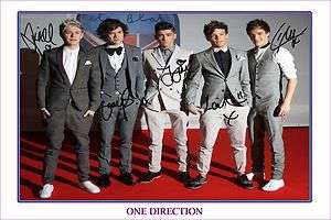 ONE DIRECTION LARGE SIGNED AUTOGRAPH POSTER GREAT GIFT GET IT 