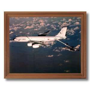  Tanker Refuel F16 Jet Airplane Home Decor Wall Picture Oak 
