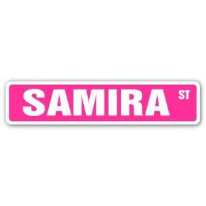  SAMIRA Street Sign name kids childrens room door bedroom 