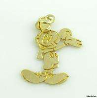 MICKEY MOUSE PENDANT   Solid 14k Yellow Gold Disney Cartoon Fashion 