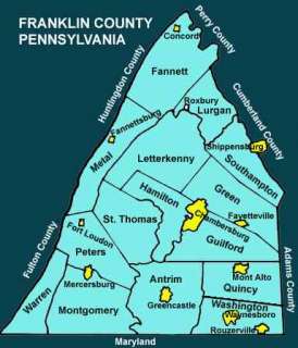 Franklin County Pennsylvania PA History Culture Genealogy 6 Books 