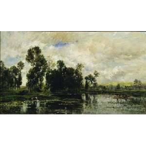  FRAMED oil paintings   Charles François Daubigny   24 x 