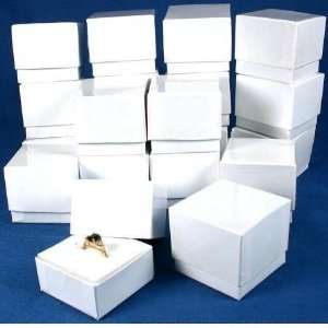  20 White Ring Gift Boxes Jewelry Showcase Displays: Home 