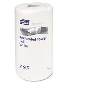 com Tork  Perforated Roll Towels, White, 11 x 6 3/4, 2 Ply, 120/Roll 