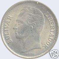 1978 Venezuela 25 Centavos Coin Medio  