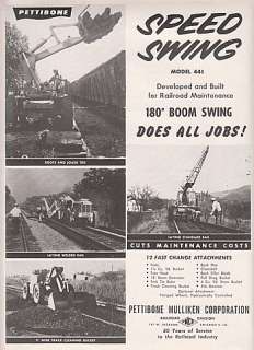   Chicago IL Ad Speed Swing Model 441 Railroad Maintenance  