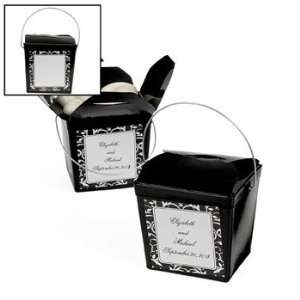   White Takeout Boxes With Stickers   Gift Bags, Wrap & Ribbon & Gift